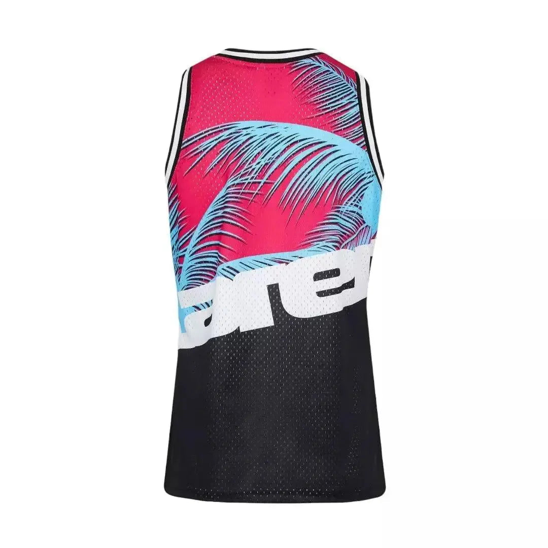 MIAMI GRAND PRIX MESH TANK - MITCHELL & NESS - BLACK/PINK image 2