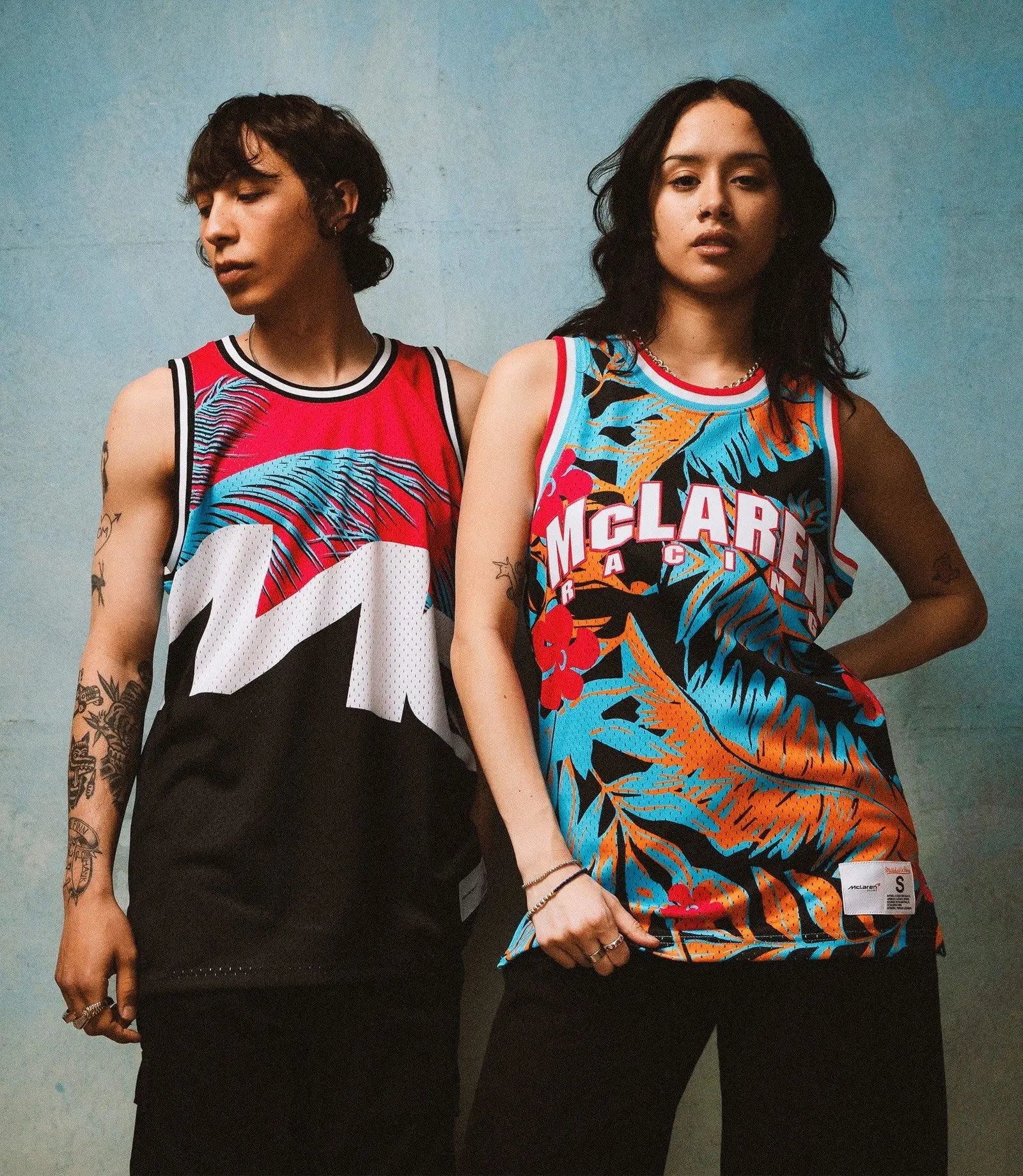 MIAMI GRAND PRIX MESH TANK - MITCHELL & NESS - BLACK/PINK image 5