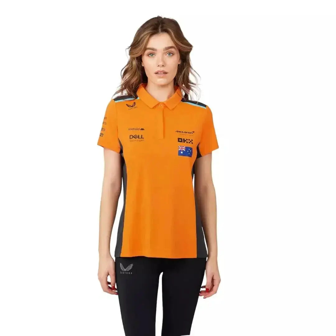 WOMENS MCLAREN REPLICA POLO SHIRT OSCAR PIASTRI image 1