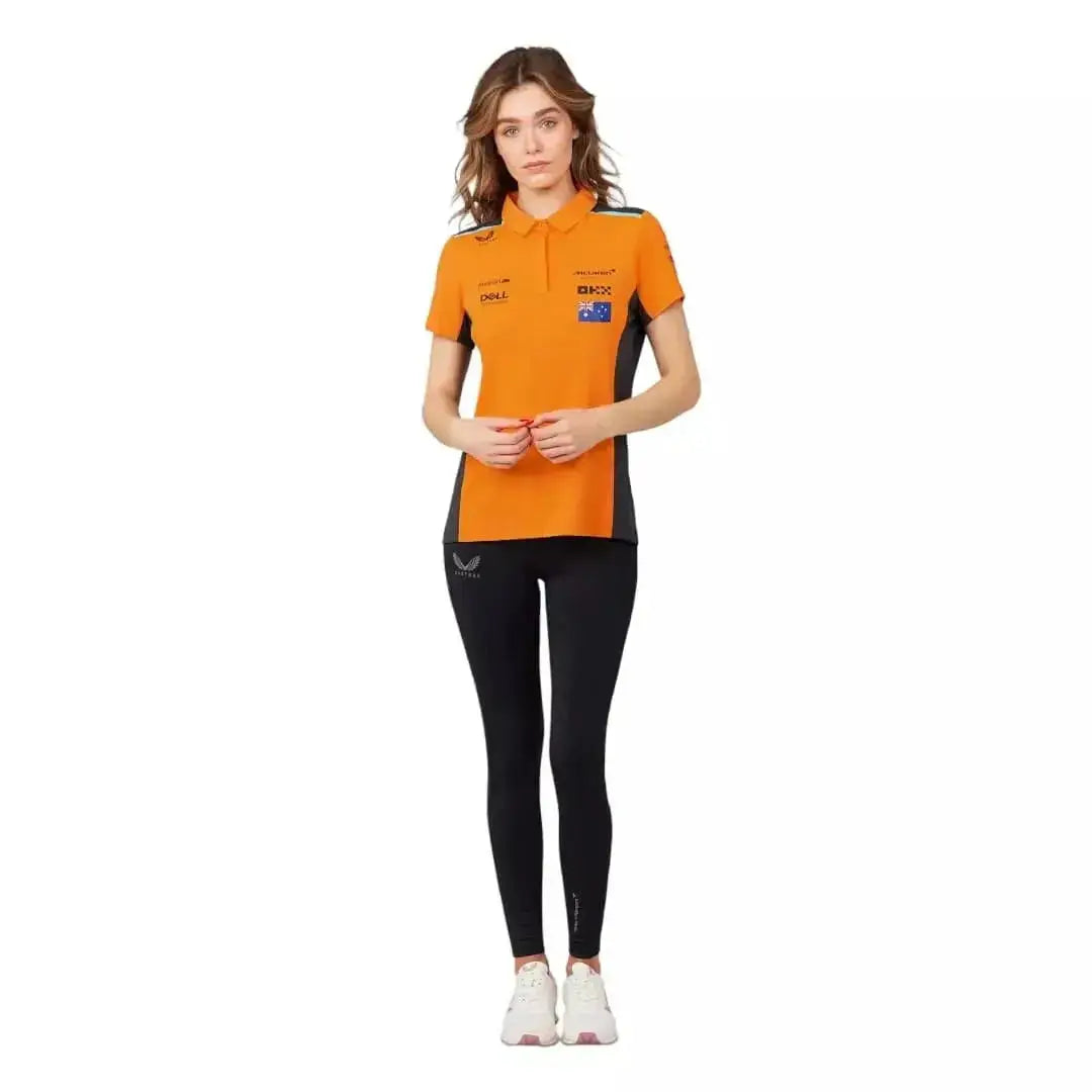 WOMENS MCLAREN REPLICA POLO SHIRT OSCAR PIASTRI image 3