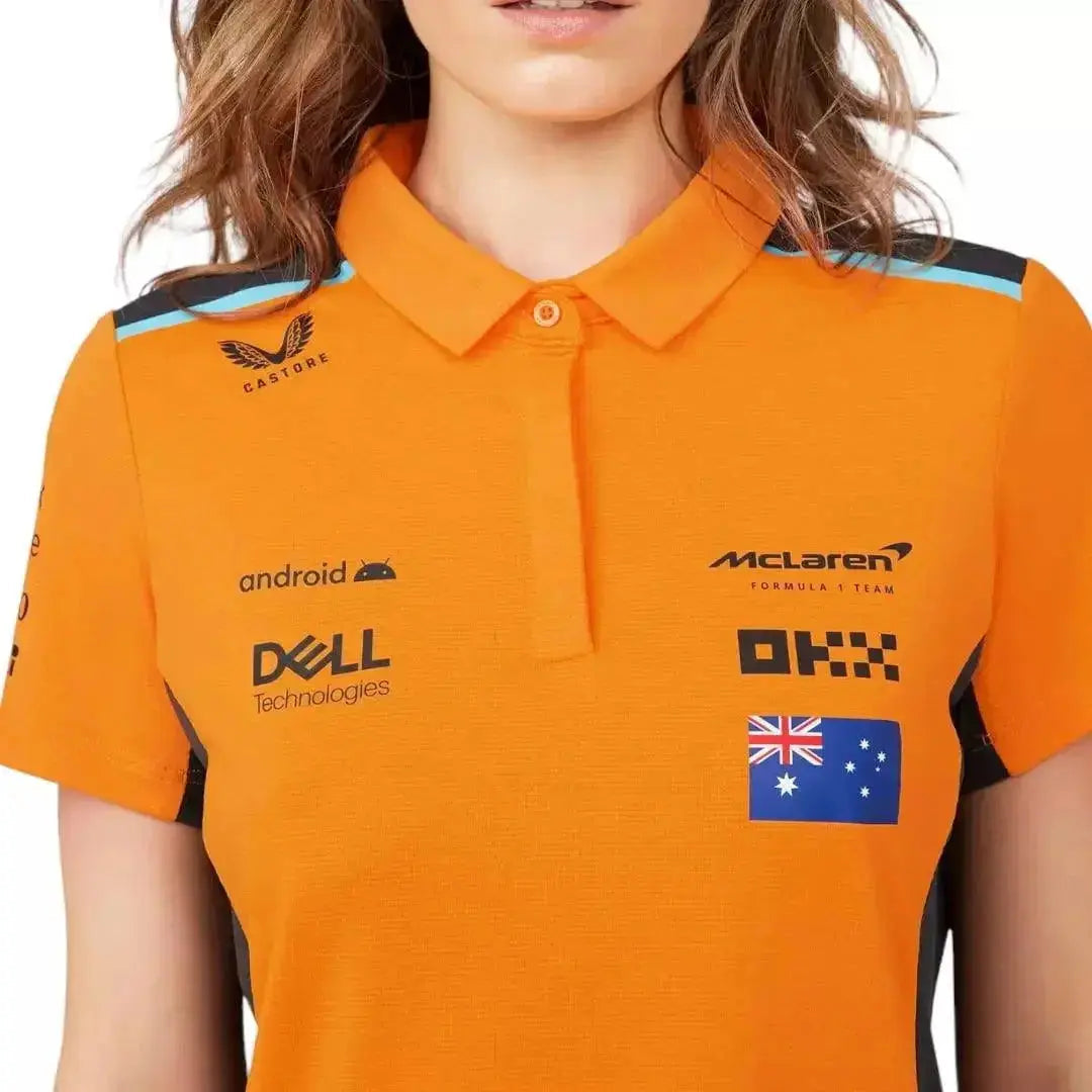 WOMENS MCLAREN REPLICA POLO SHIRT OSCAR PIASTRI image 5