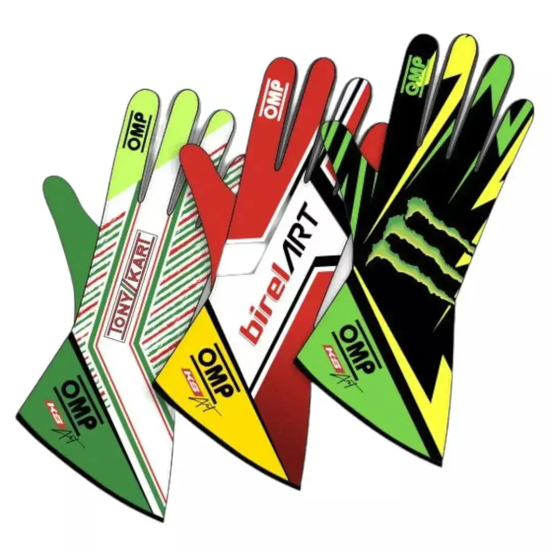OMP KS Art Custom Design Kart Gloves - Child Sizes image 2