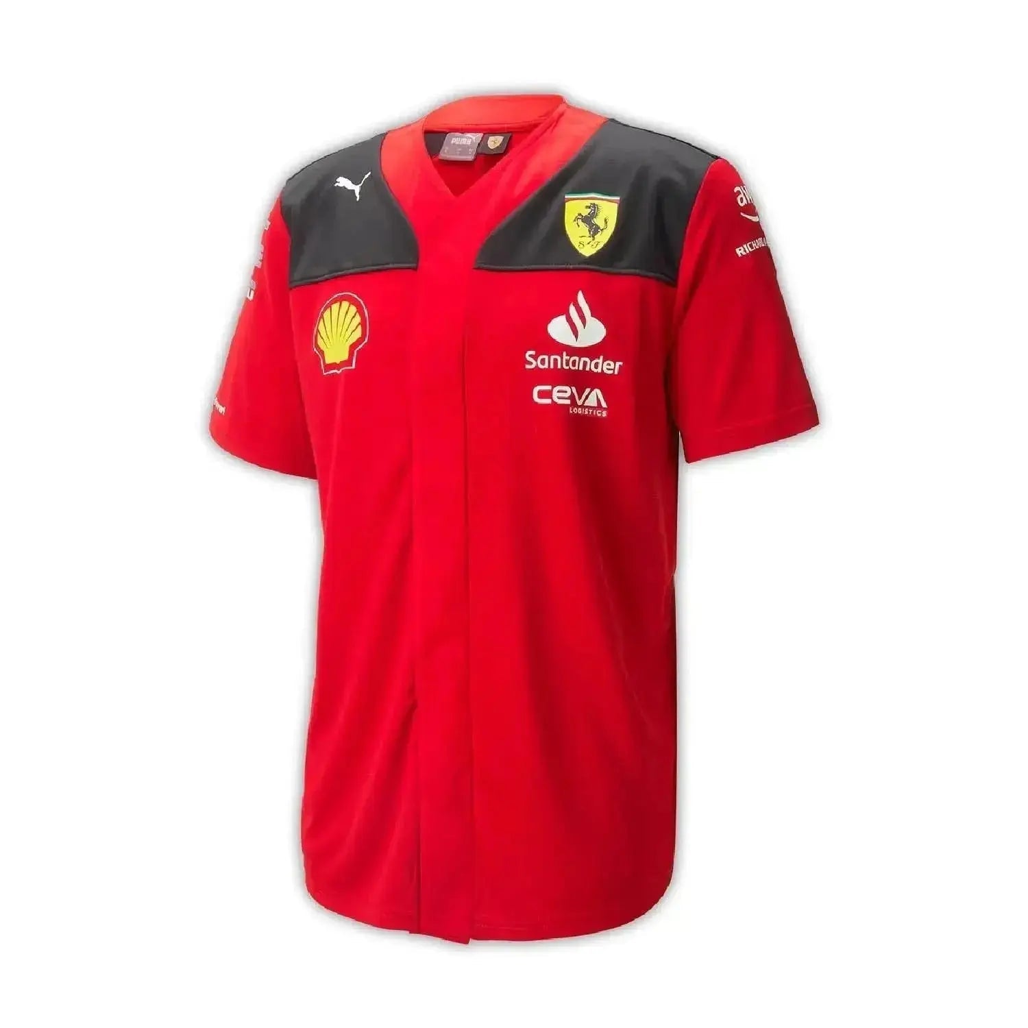 Scuderia Ferrari 2023 Miami Team Baseball Shirt image 1