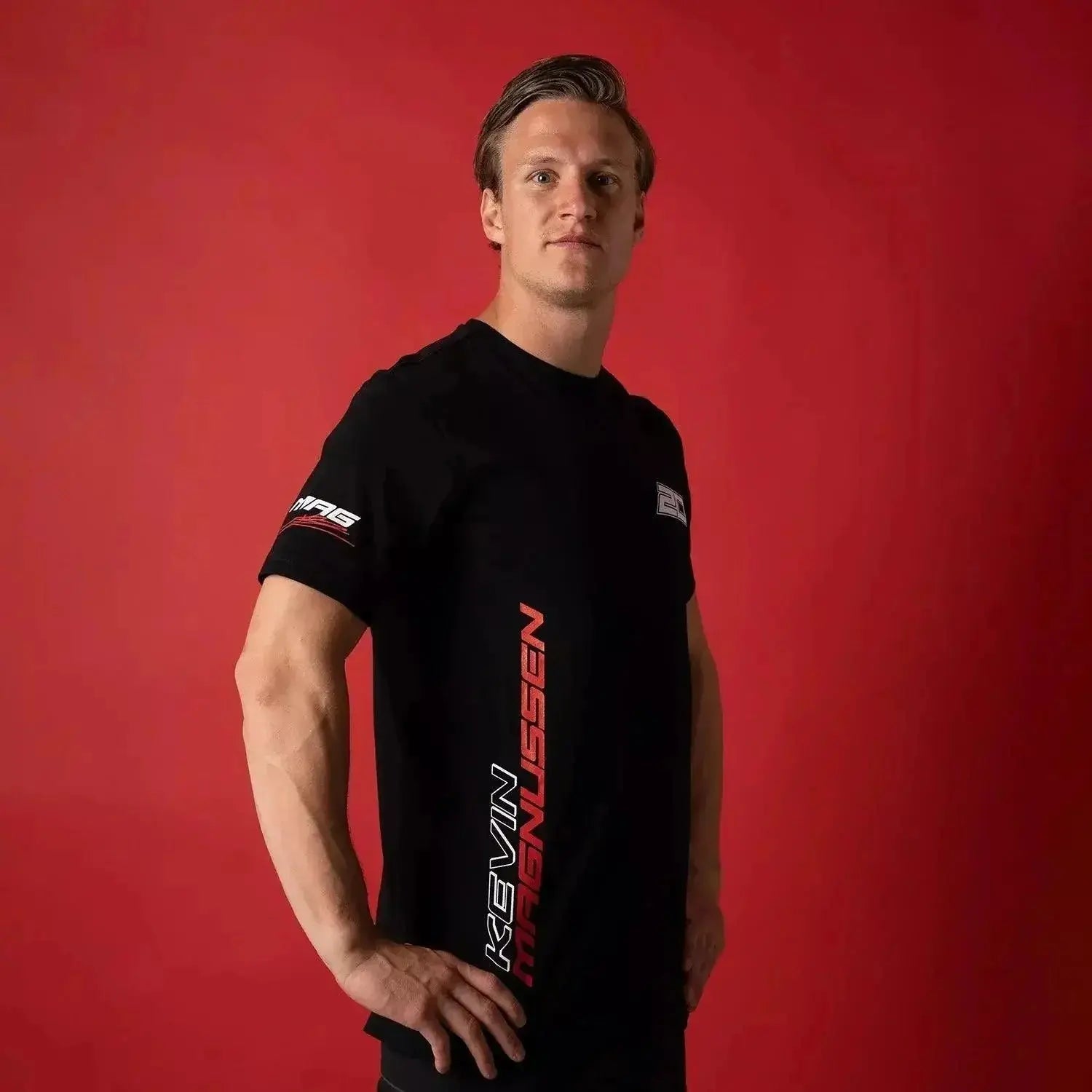 Kevin Magnussen 2023 T-shirt Black New desinged image 4