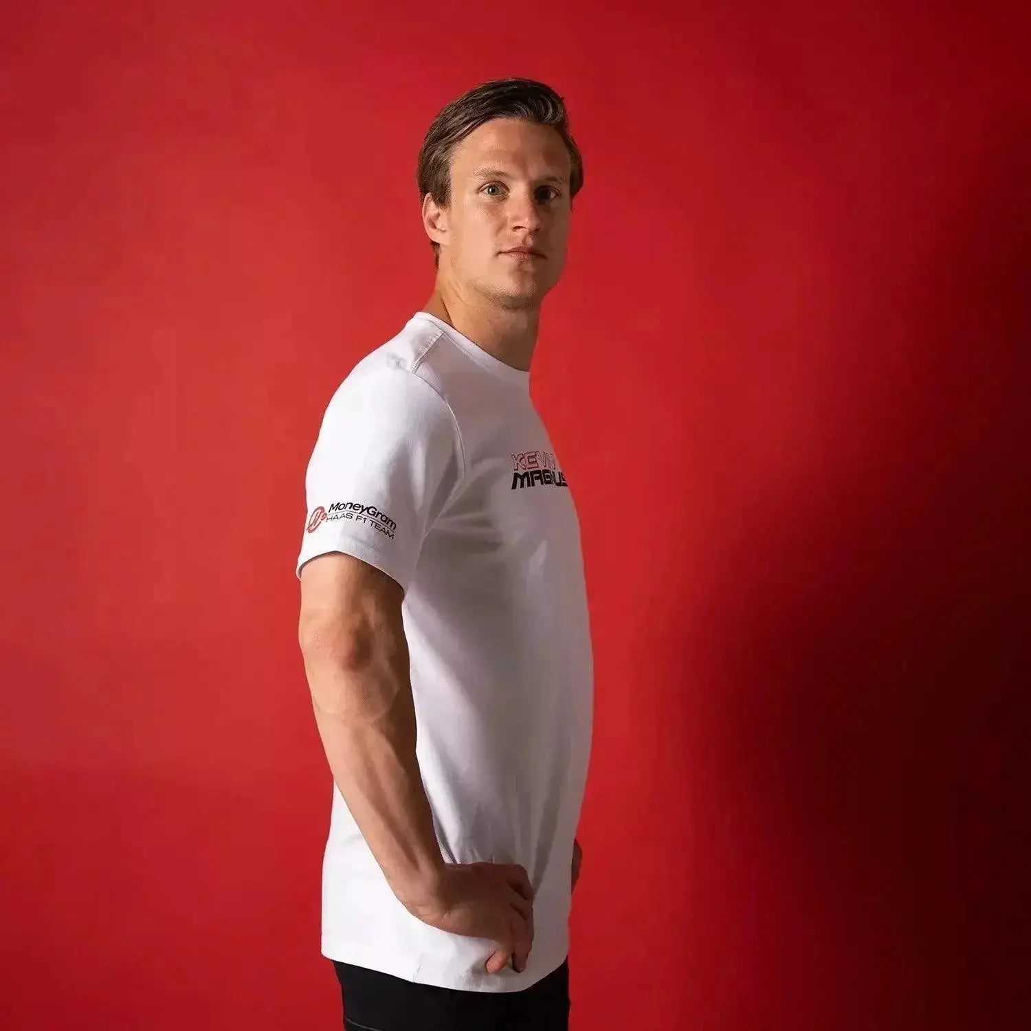 Kevin Magnussen 2023 T-shirt White New designed image 3
