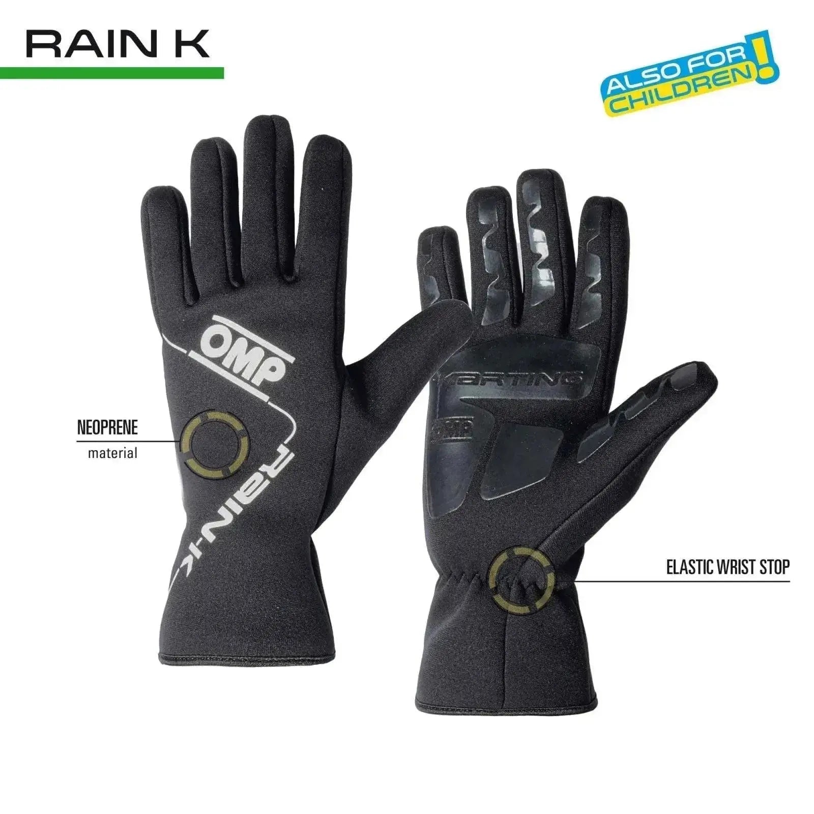 OMP Rain K Wet Weather Kart Gloves image 3