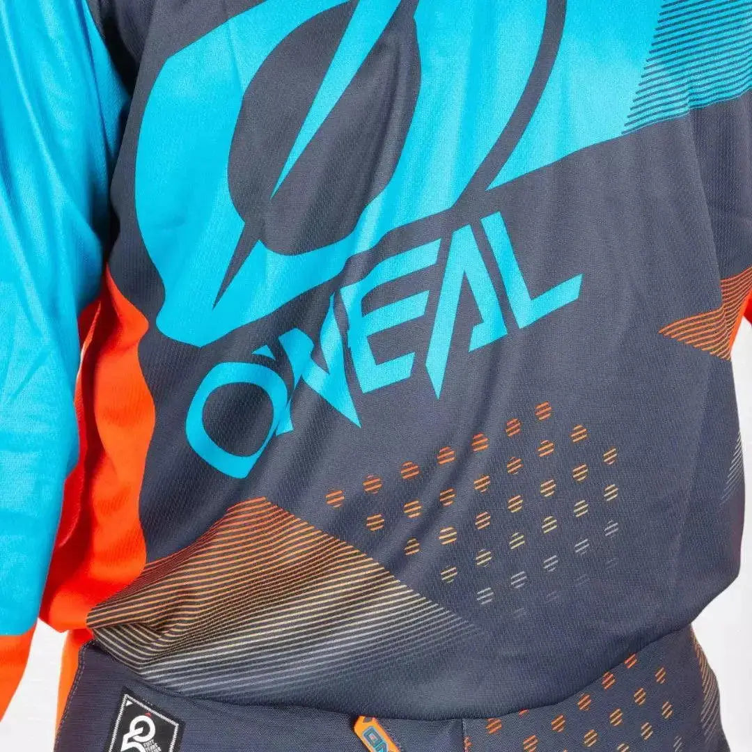 O'Neal Element Factor MX Jersey Gray-Orange-Blue image 3