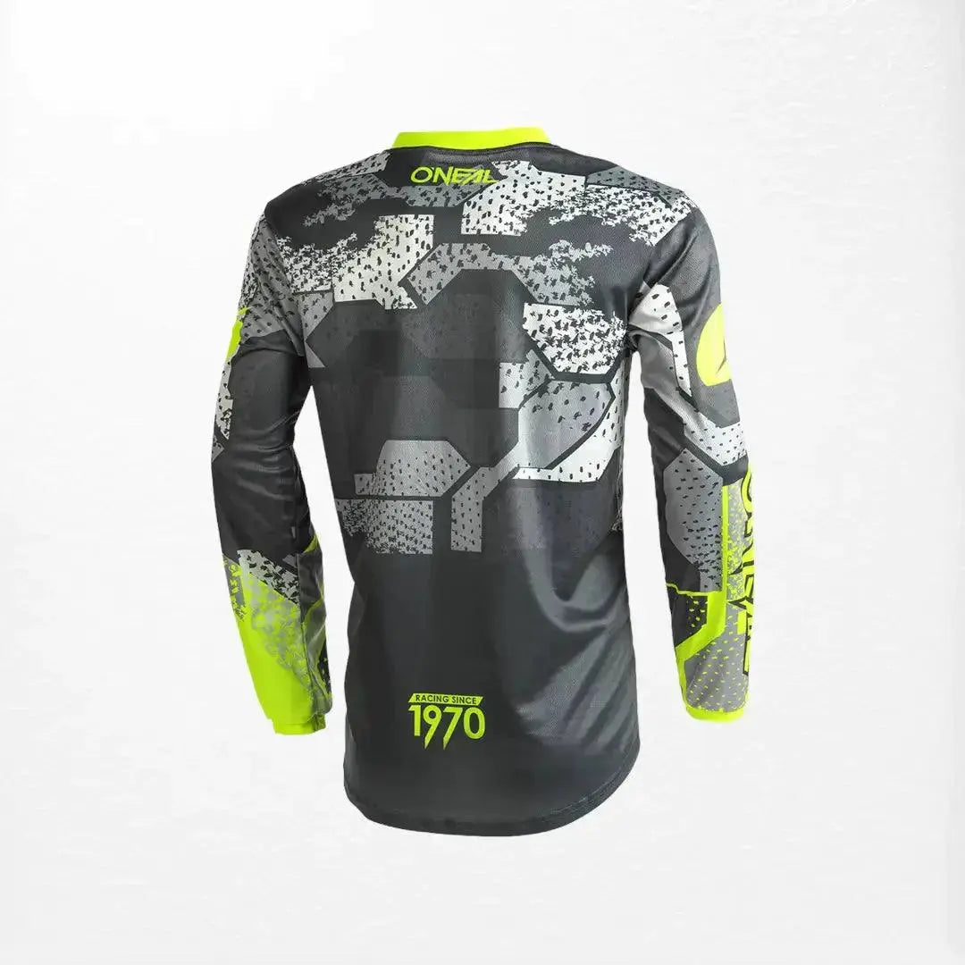 O'Neal Element Camo MX Jersey Grey-Yellow image 2