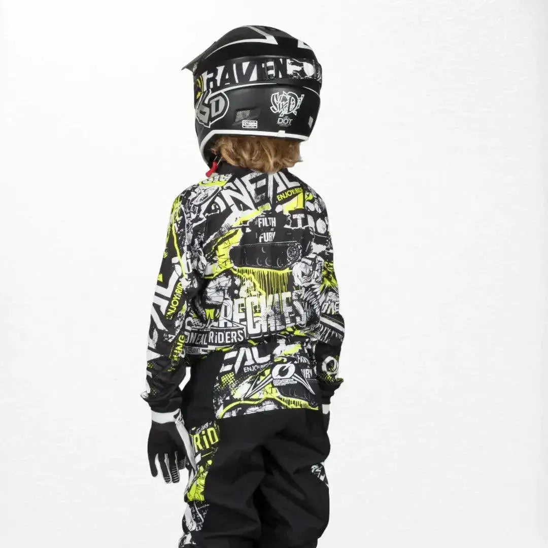 O'Neal Youth Element Jersey Attack Black-HiVIs image 2