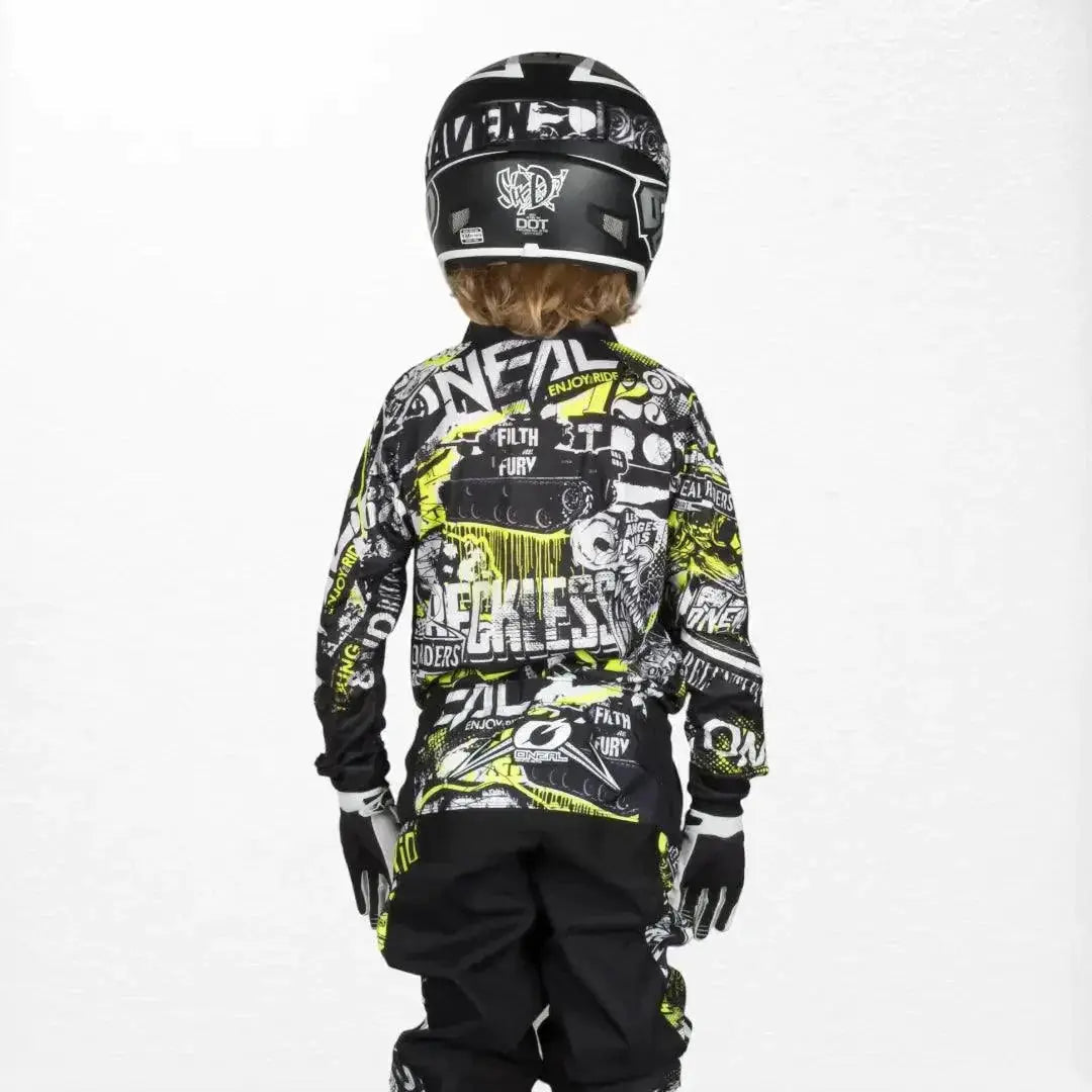 O'Neal Youth Element Jersey Attack Black-HiVIs image 4