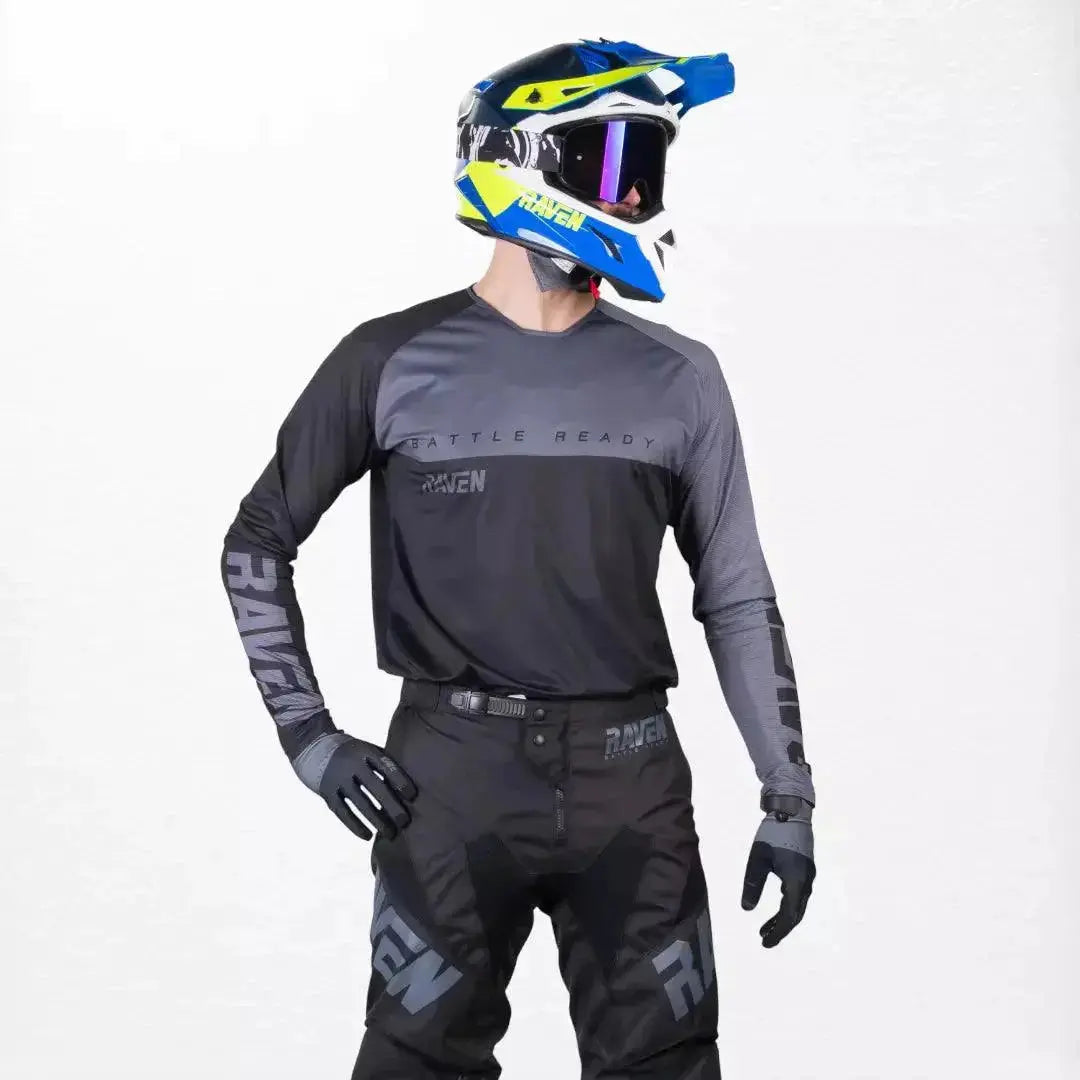 Raven Verve MX Jersey Black-Grey image 1