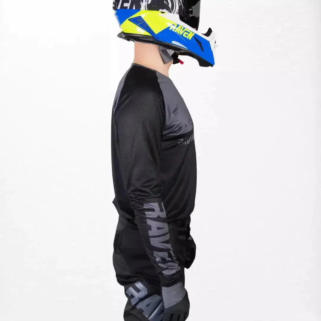 Raven Verve MX Jersey Black-Grey image 4