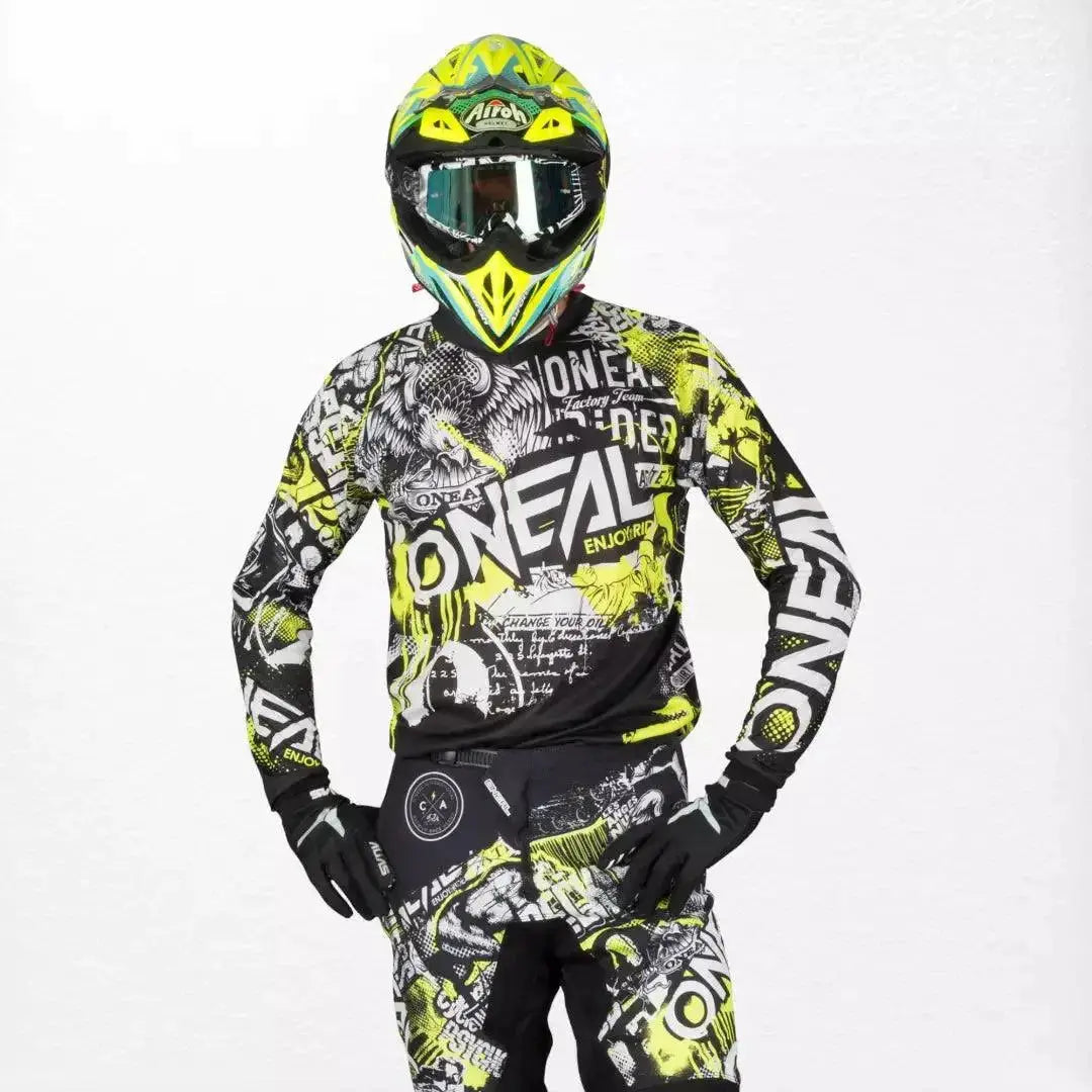 O'Neal Element Jersey Attack Black-HiVis image 1