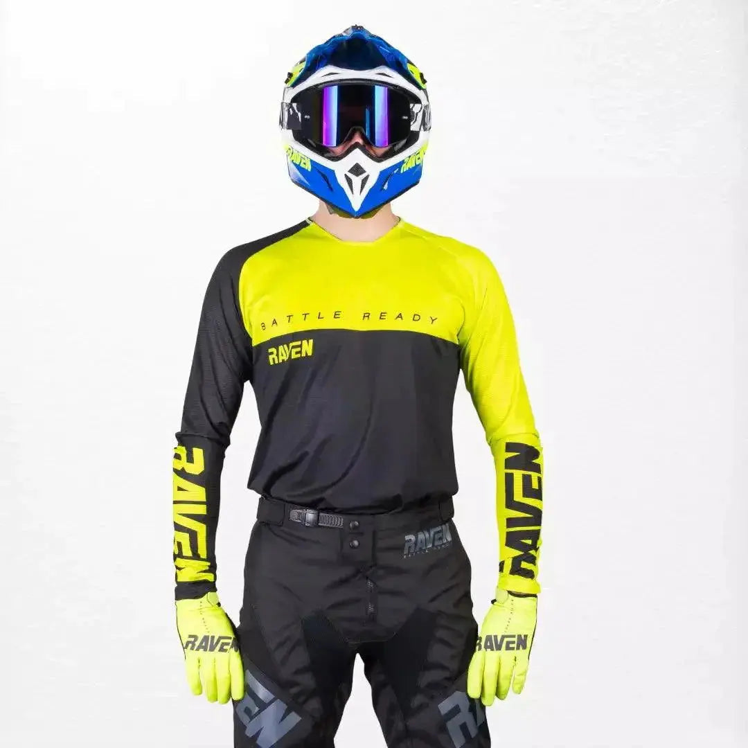 Raven Verve MX Jersey Black-Yellow image 1