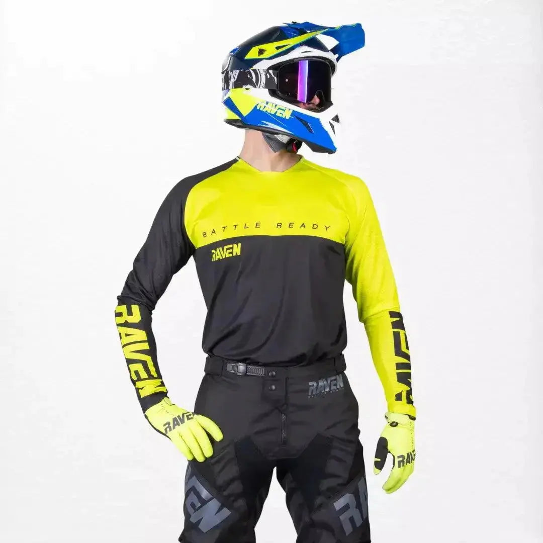 Raven Verve MX Jersey Black-Yellow image 3