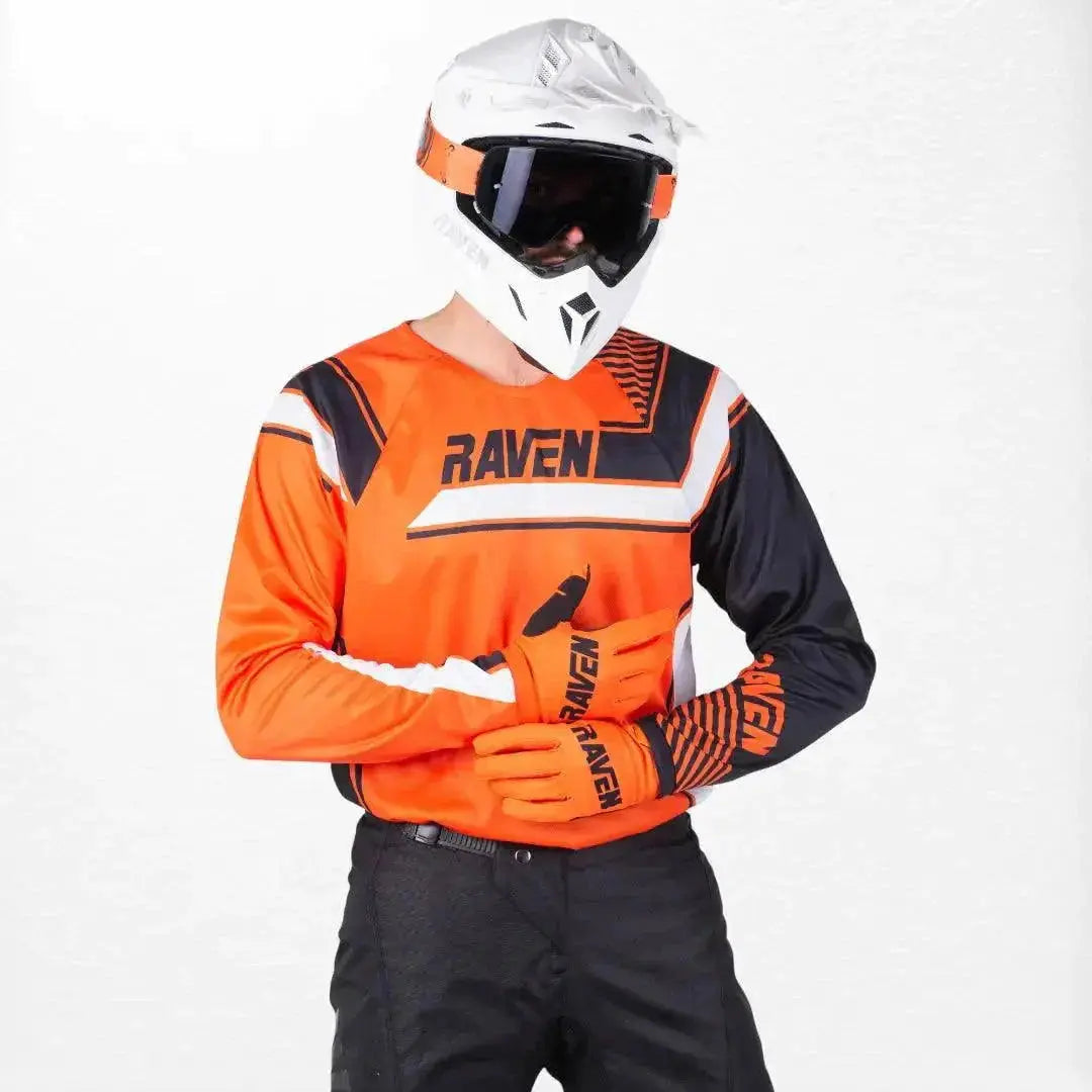 Raven Rival MX Jersey Orange-Black image 1