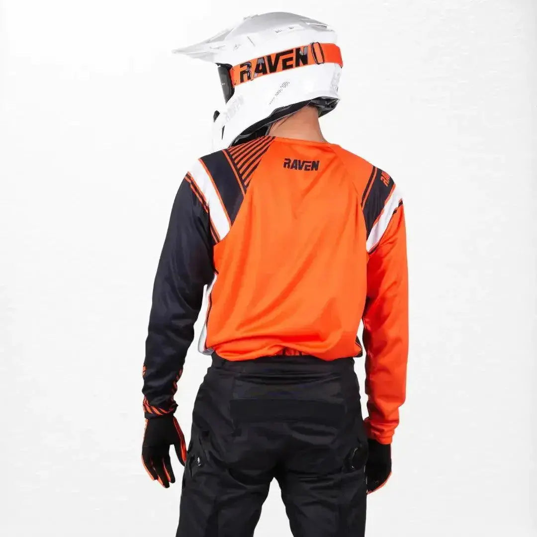 Raven Rival MX Jersey Orange-Black image 2