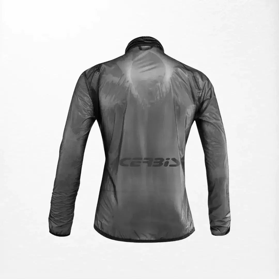 Acerbis Rain Dek Pack Jacket - Black Lightweight Waterproof Gear image 2