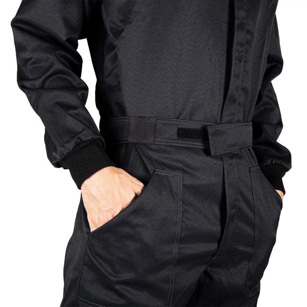 MECHANIC SUIT BLACK-FLUOR RED image 3