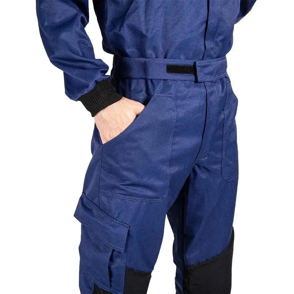 MECHANIC SUIT NAVY-FLUOR YELLOW image 3