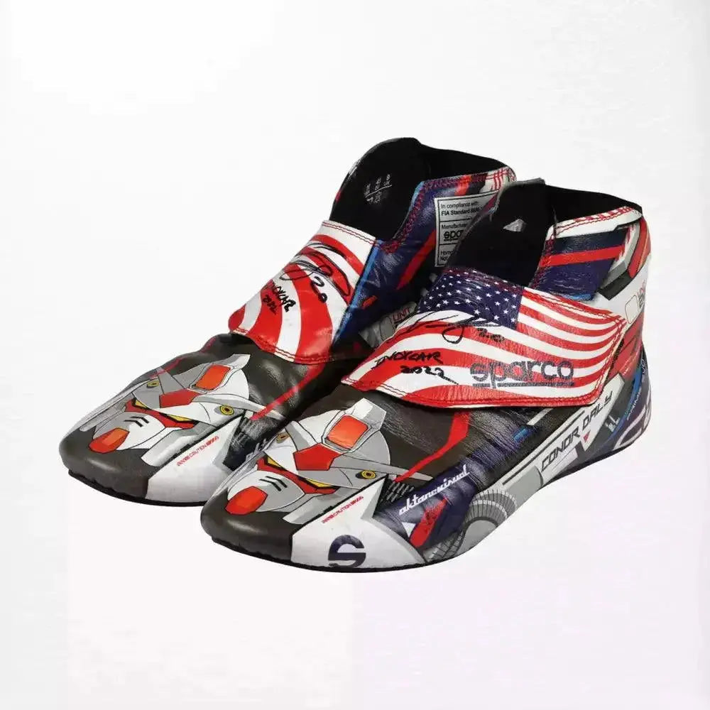 2022 Conor Daly Ed Carpenter Racing IndyCar Boots image 2