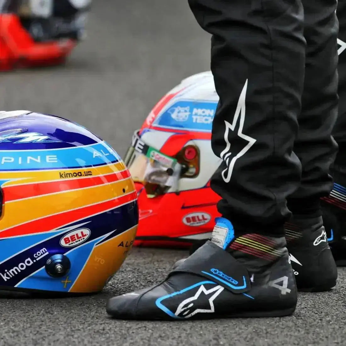 Fernando Alonso Alpine F1 Team Racing boots 2021 image 5