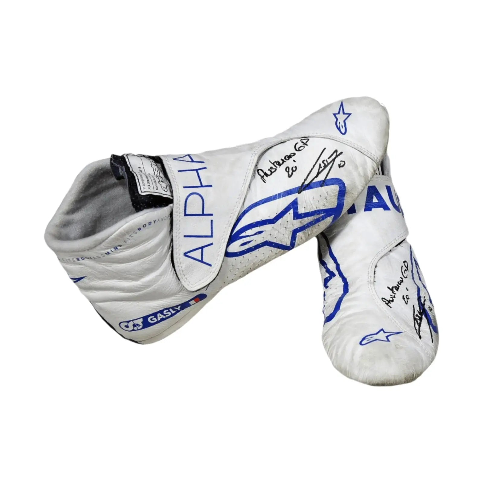 2020 Pierre Gasly Race Austrian Grand Prix's Scuderia AlphaTauri F1 Boots image 1