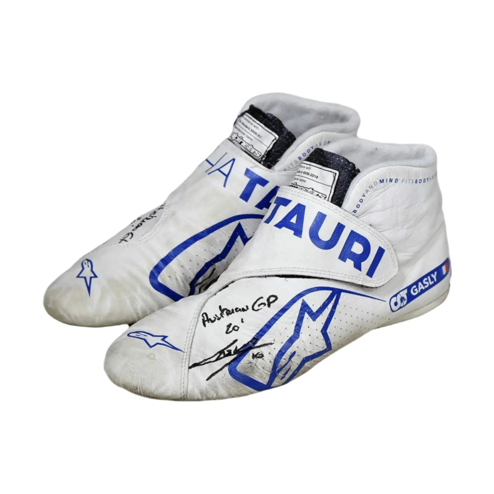 2020 Pierre Gasly Race Austrian Grand Prix's Scuderia AlphaTauri F1 Boots image 2