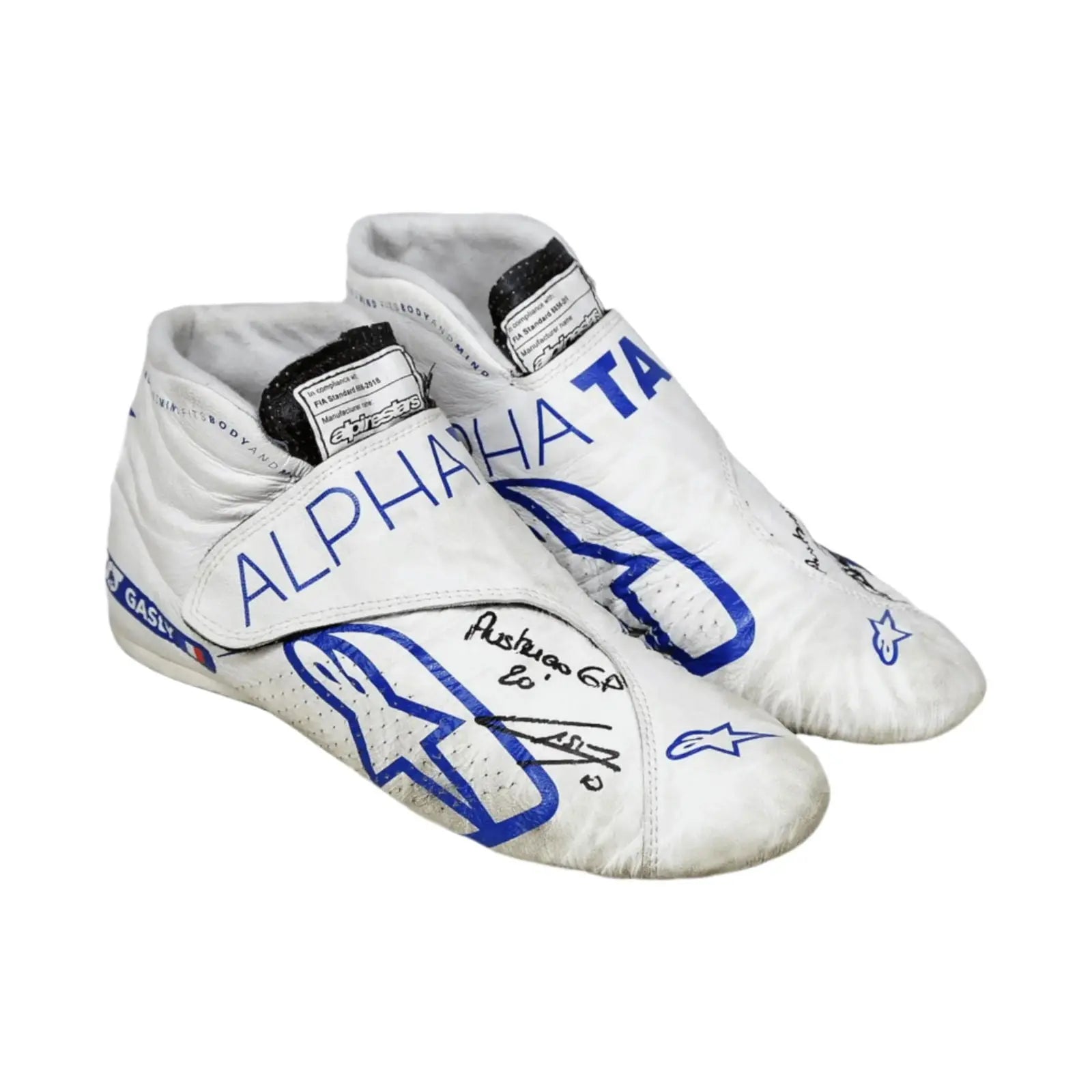2020 Pierre Gasly Race Austrian Grand Prix's Scuderia AlphaTauri F1 Boots image 3