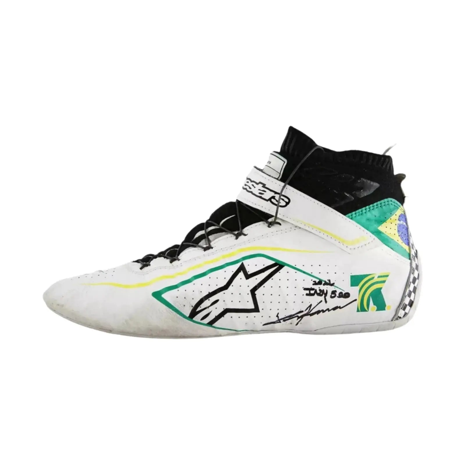 Tony Kanaan 2022 Indy 500 Chip Ganassi Racing IndyCar Boots image 1