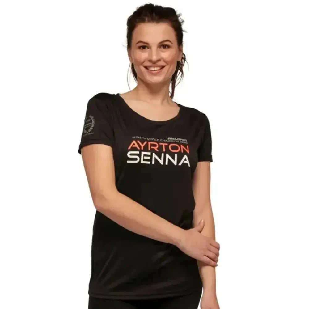 Ayrton Senna Ladies T-Shirt McLaren World Champion 1988 image 1