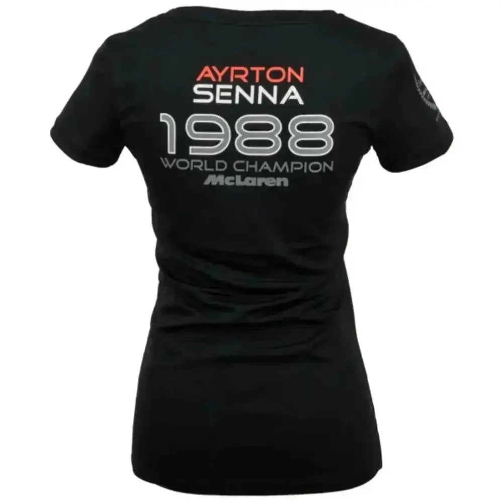Ayrton Senna Ladies T-Shirt McLaren World Champion 1988 image 3