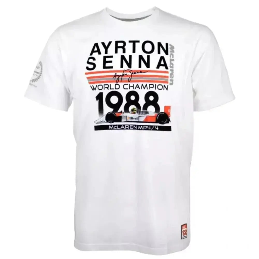 Ayrton Senna T-Shirt World Champion 1988 McLaren image 2