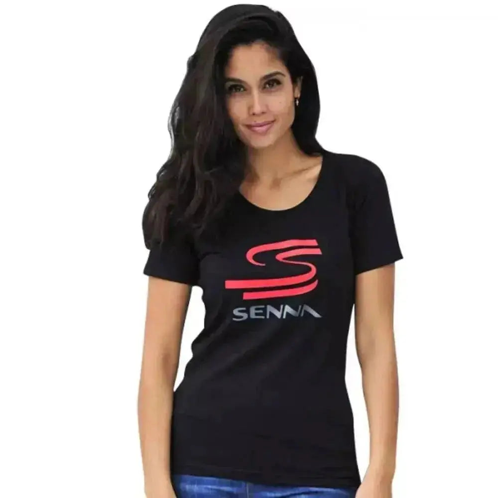 Ayrton Senna Ladies T-Shirt Senna Black image 1