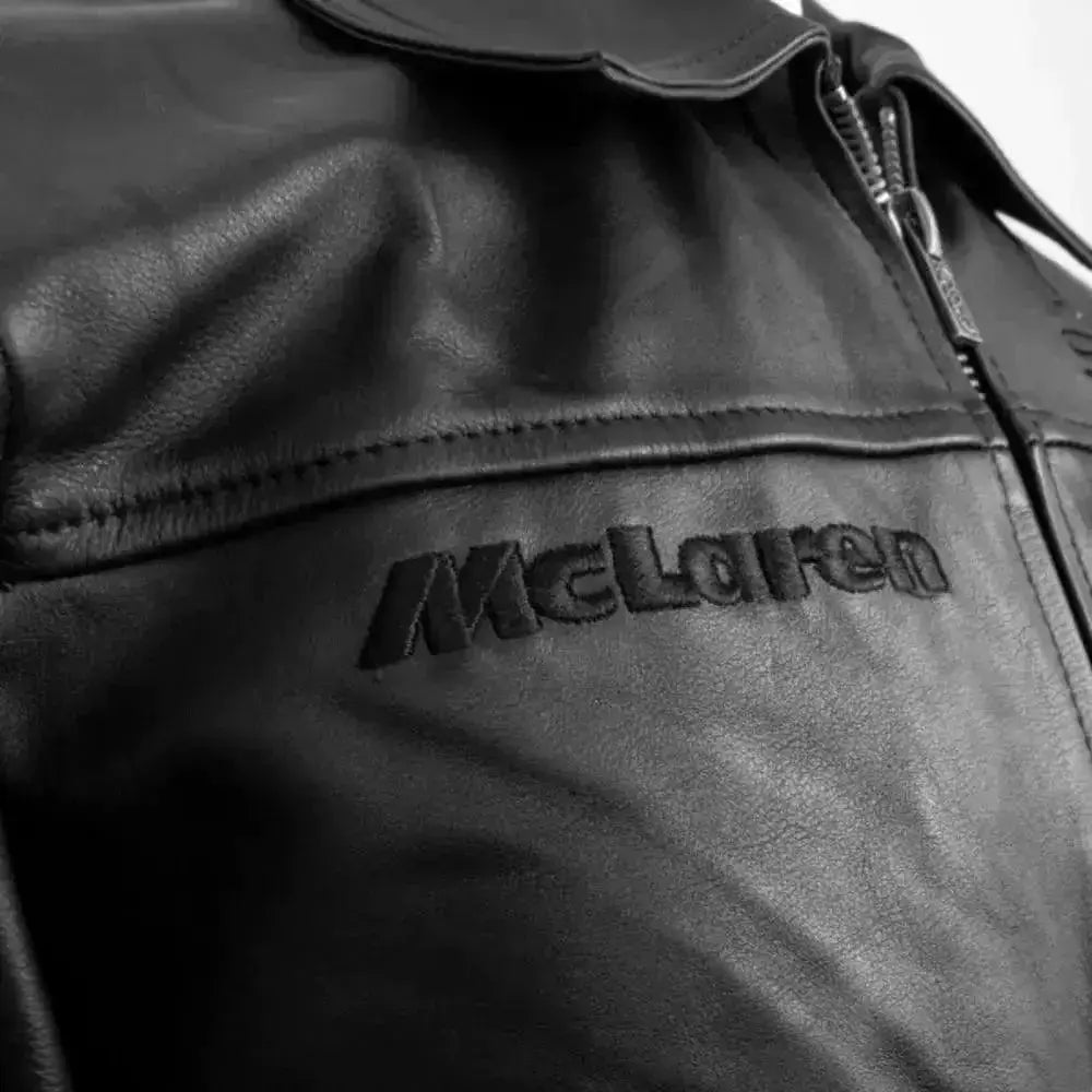 Ayrton Senna McLaren Leather Jacket Three Times World Champion image 5