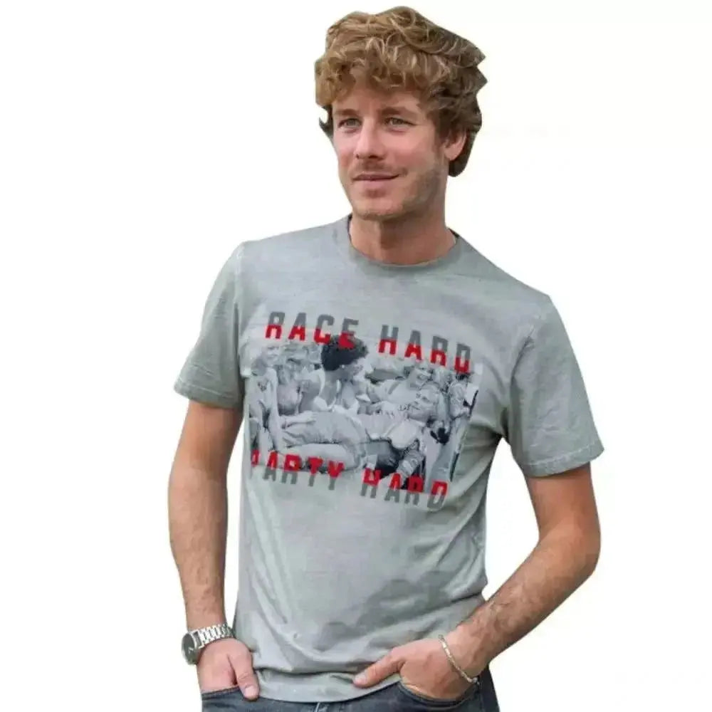 James Hunt T-Shirt Race Hard Party Hard image 1