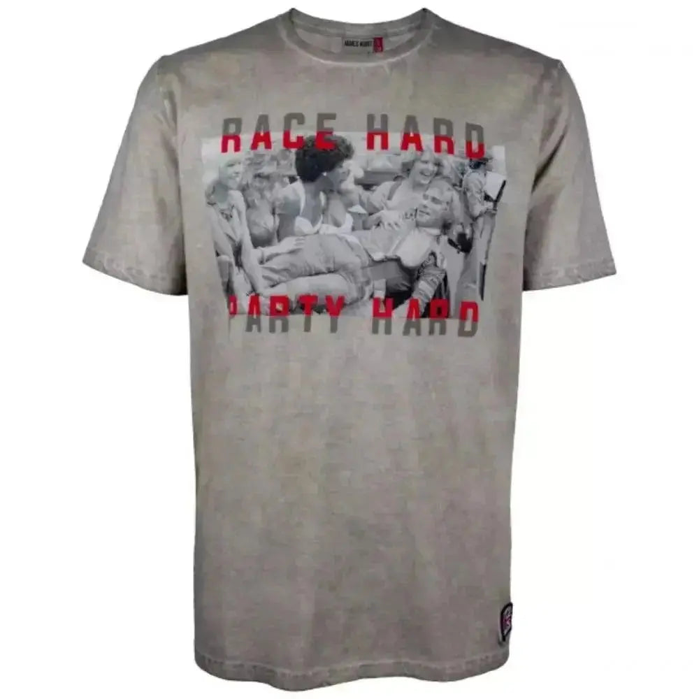 James Hunt T-Shirt Race Hard Party Hard image 2