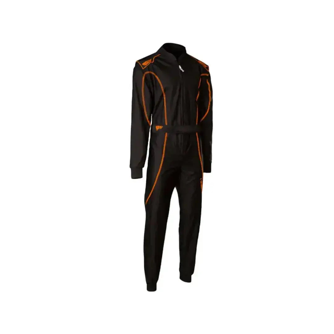 Speed LVL2 suit RS-1 Barcelona black / Fluo orange image 2