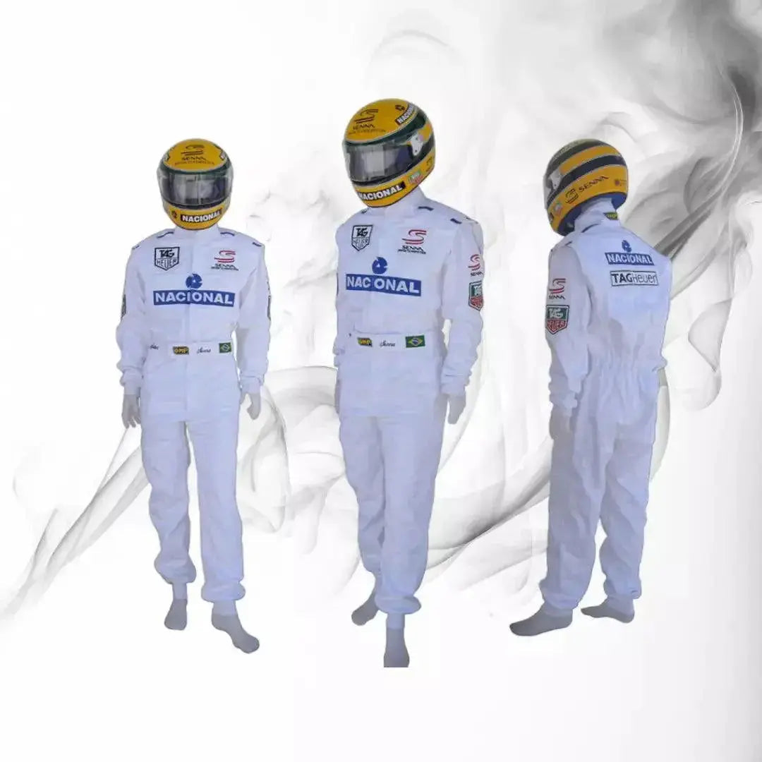 Ayrton Senna 1993 PARIS BERCY Replica Racing Suit image 1