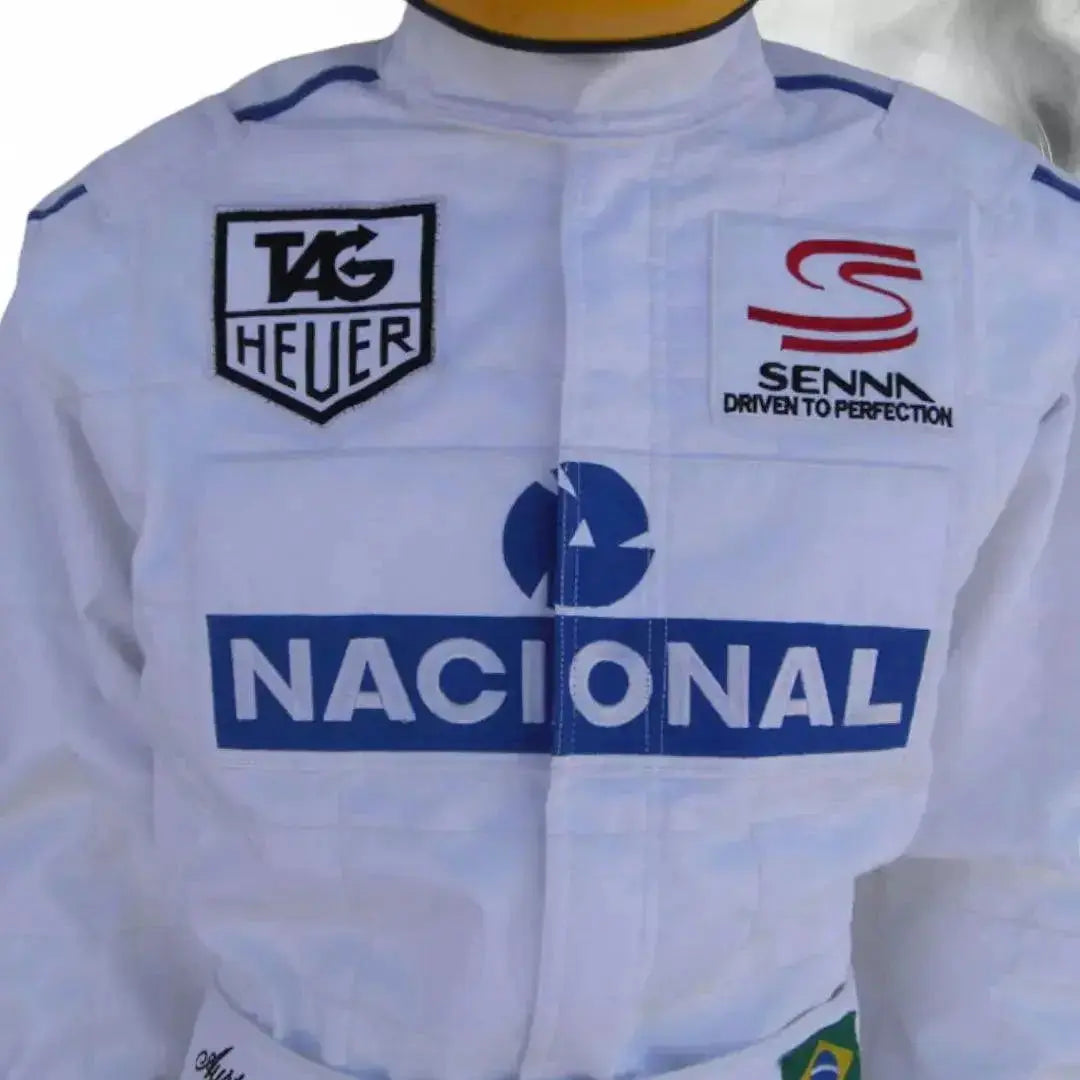 Ayrton Senna 1993 PARIS BERCY Replica Racing Suit image 2