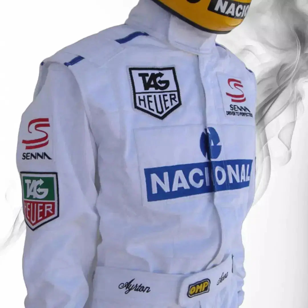 Ayrton Senna 1993 PARIS BERCY Replica Racing Suit image 4