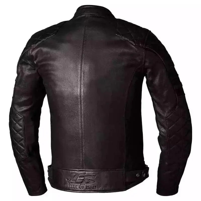 IOM TT HILLBERRY 2 CE MENS LEATHER JACKET image 4