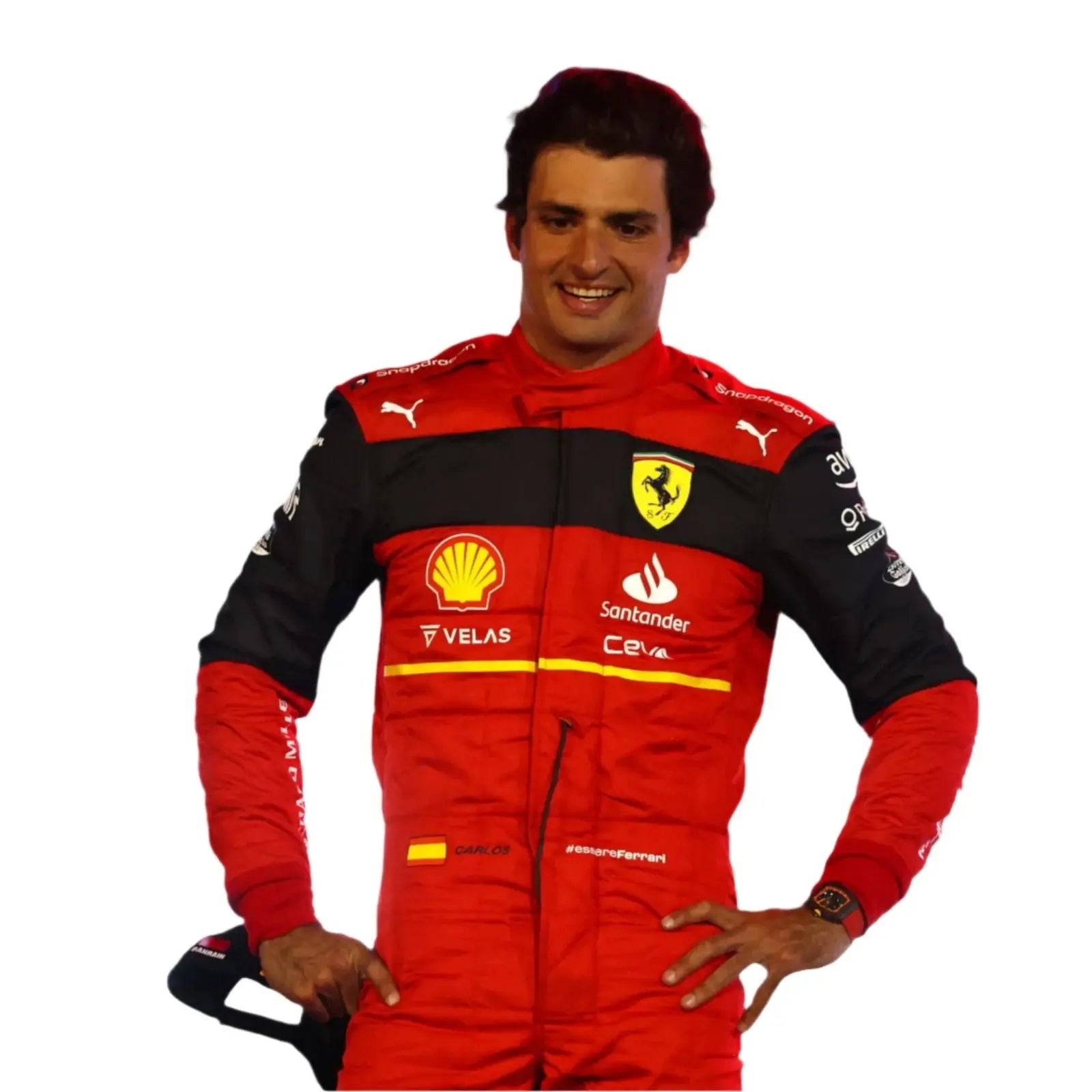 2022 Scuderia Ferrari Carlos Sainz F1 Race Suit image 3