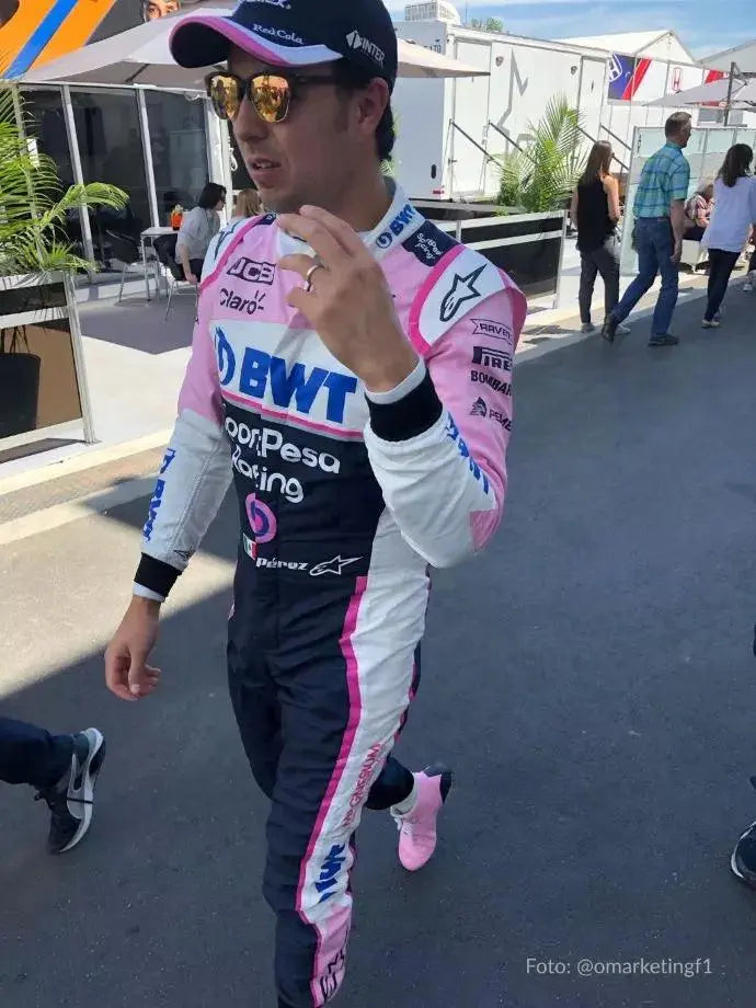 Sergio Pérez 2019 Racing Point F1 Team Race Suit image 5