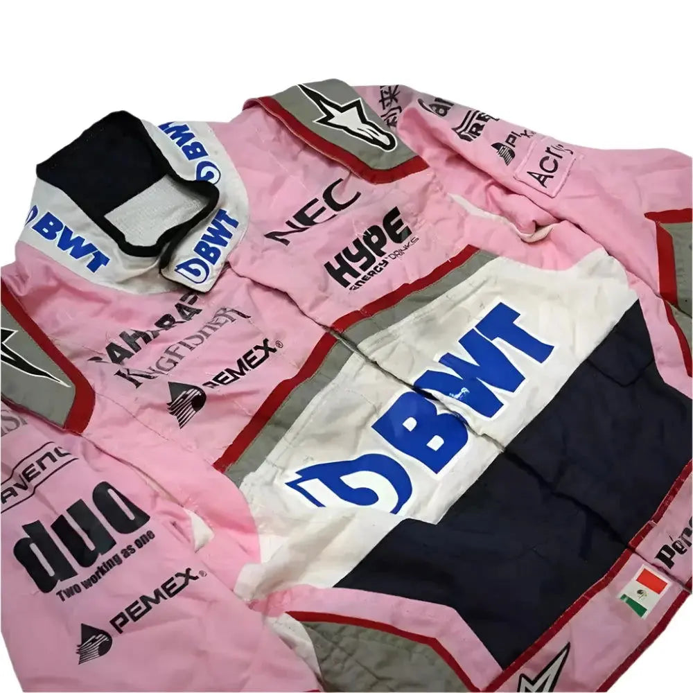 SERGIO PEREZ 2018 RACE SUIT SAHARA FORCE INDIA F1 TEAM image 3
