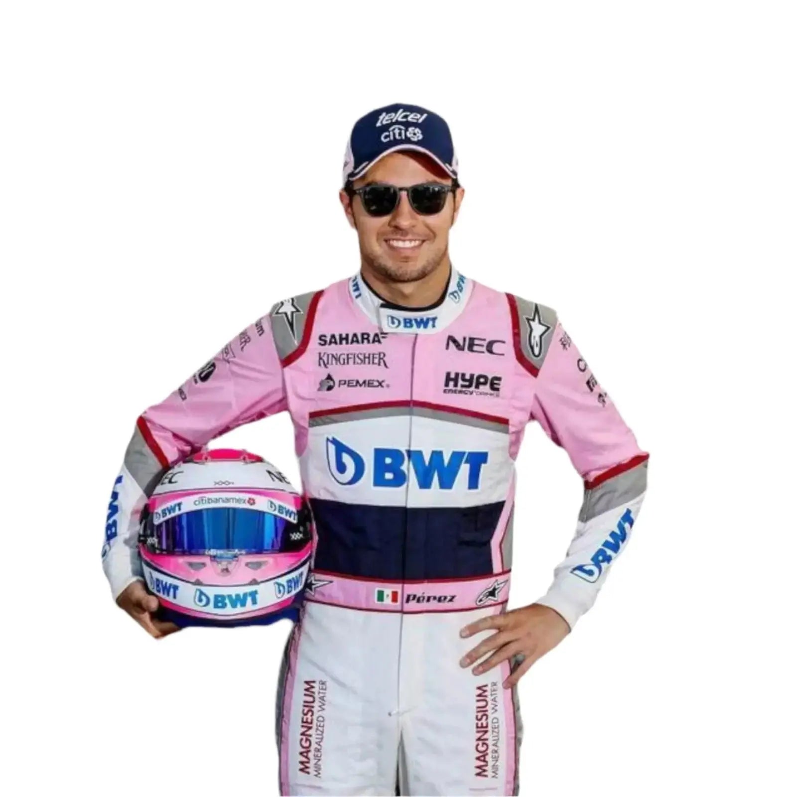 SERGIO PEREZ 2018 RACE SUIT SAHARA FORCE INDIA F1 TEAM image 4