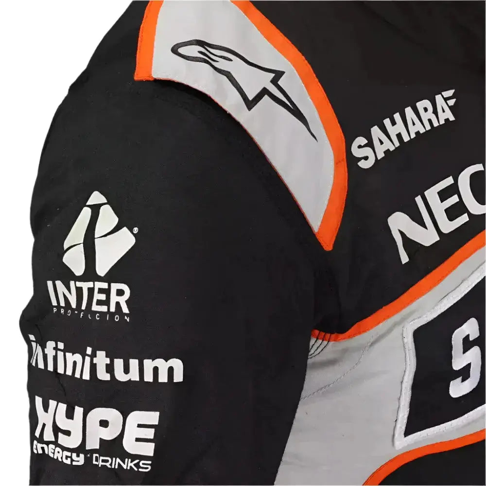 2016 Sergio Perez Race Suit | Sahara Force India F1 Team - replica-inspired gear image 4