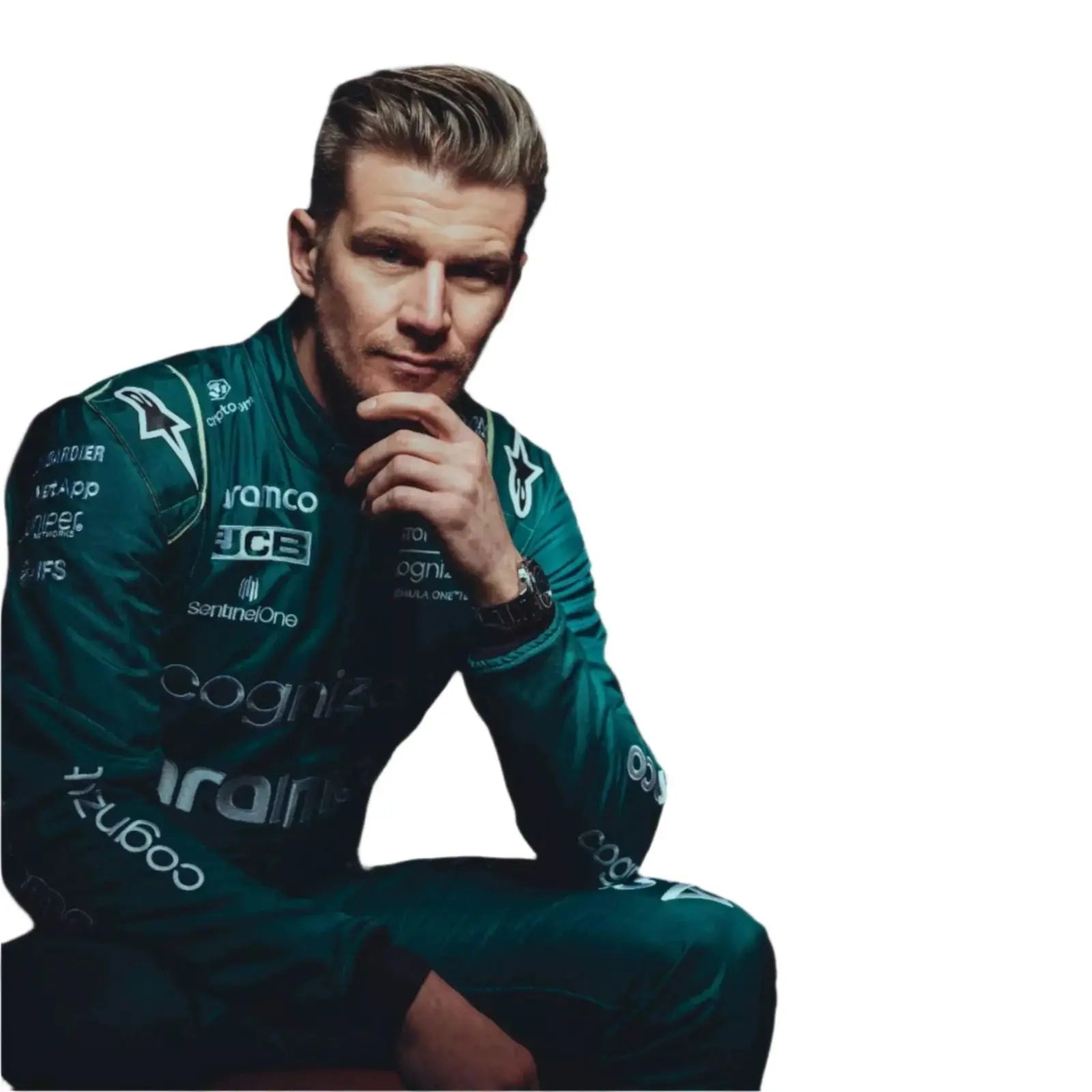2022 Aston Martin Nico Hülkenberg F1 Race Suit | Saudi Arabian GP image 6
