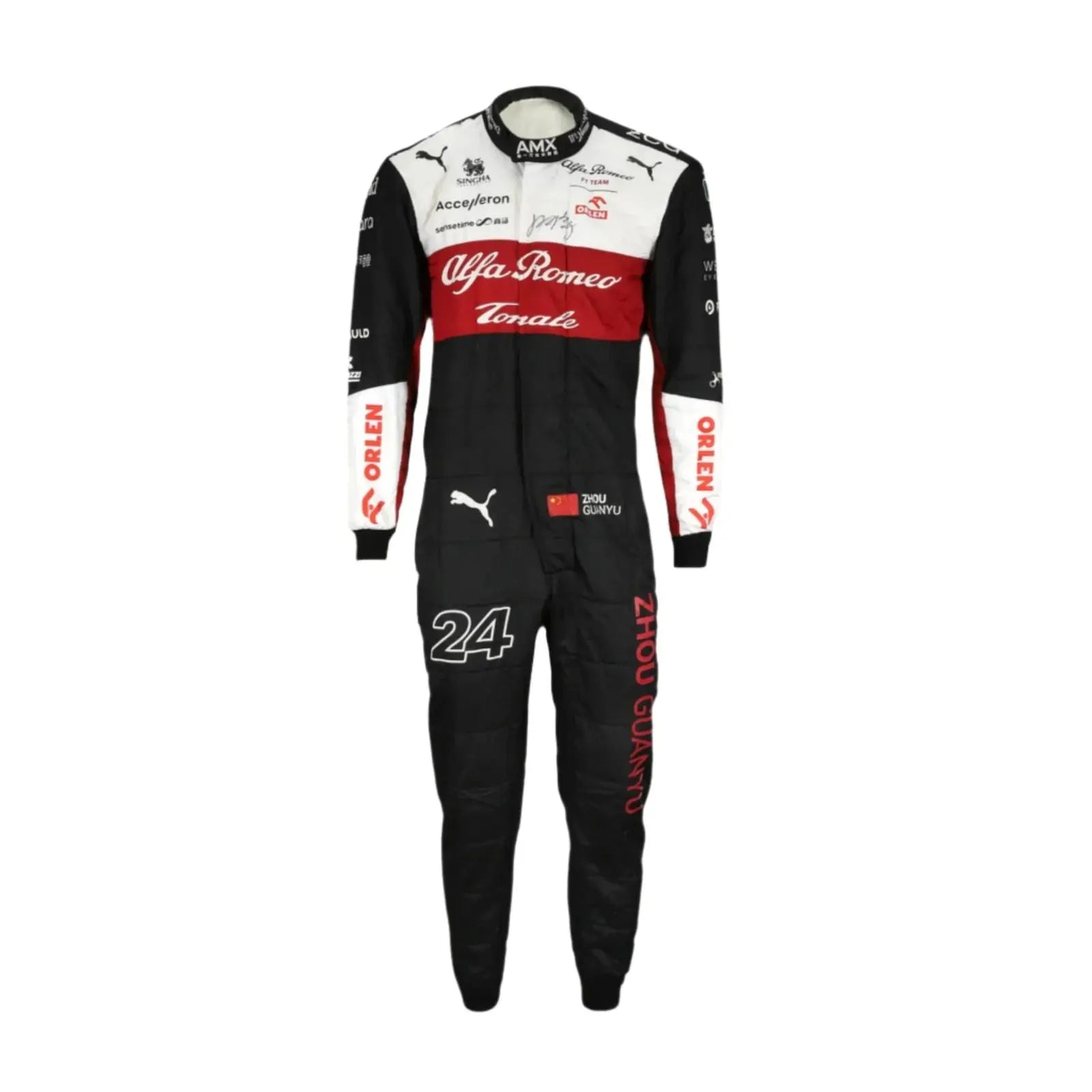 2022 Zhou Guanyu Alfa Romeo F1 Team Race Suit image 2