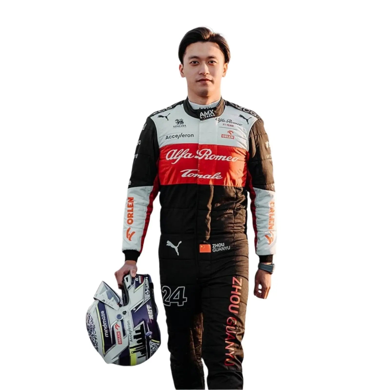 2022 Zhou Guanyu Alfa Romeo F1 Team Race Suit image 5